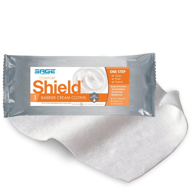 Sage Comfort Shield Barrier Cream Cloths, Large