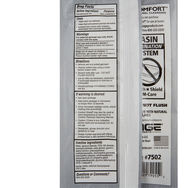 Sage Comfort Shield Barrier Cream Cloths, Small