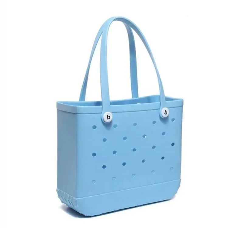 EVA Rubber Waterproof Handbag - Solid Color M/L