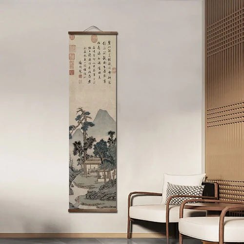 Chinese traditional scroll landscape posters traditional classic art home