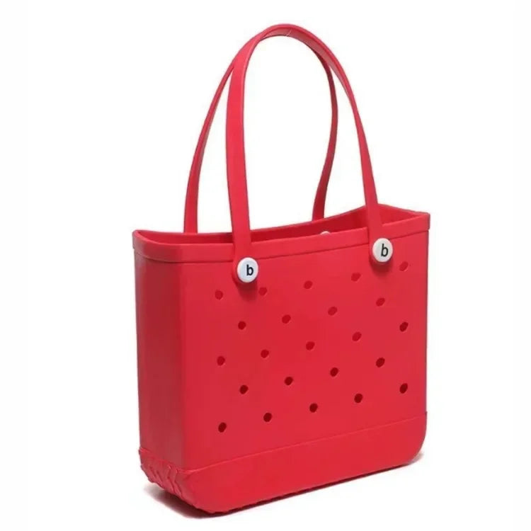 EVA Rubber Waterproof Handbag - Solid Color M/L