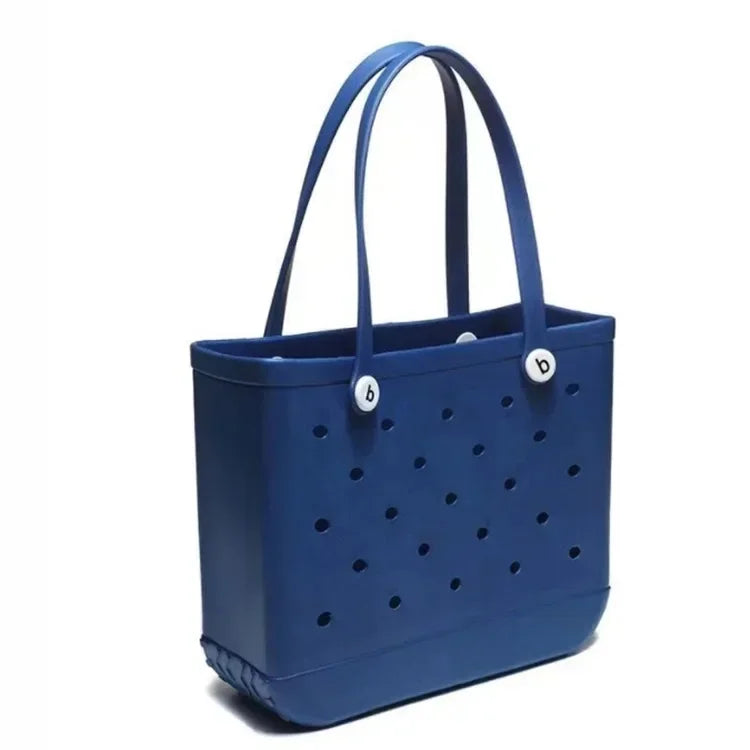 EVA Rubber Waterproof Handbag - Solid Color M/L
