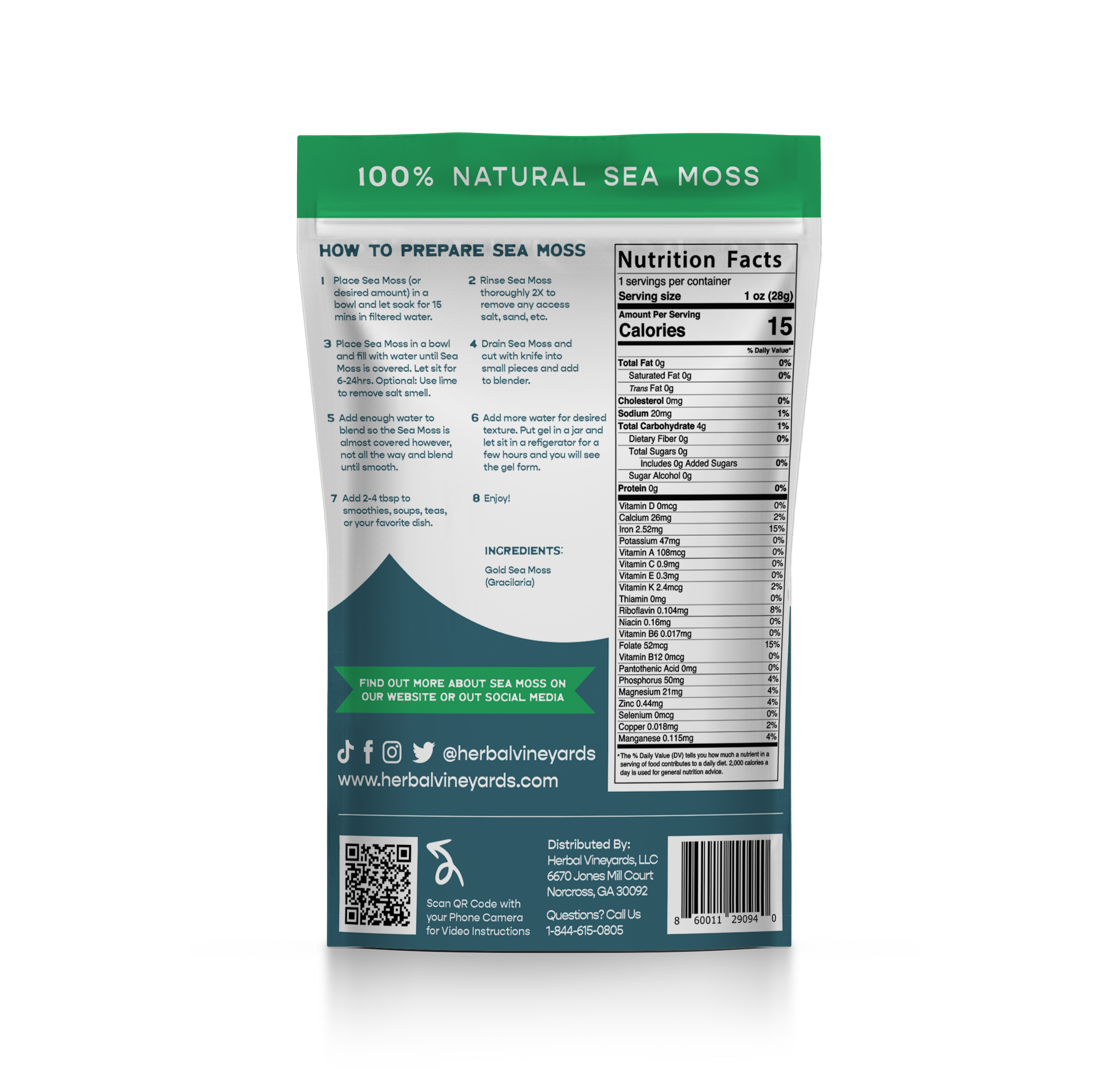 Premium Raw Sea Moss (1.4 oz)