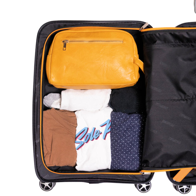 20-inch Black Carry-On Hardcase Roller Luggage with 360° Wheels