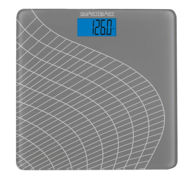 SmartHeart Digital Talking Scale, 438 lbs, Gray