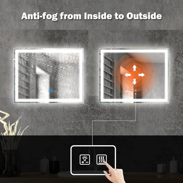 Standard Center Glow LED Bathroom Mirror