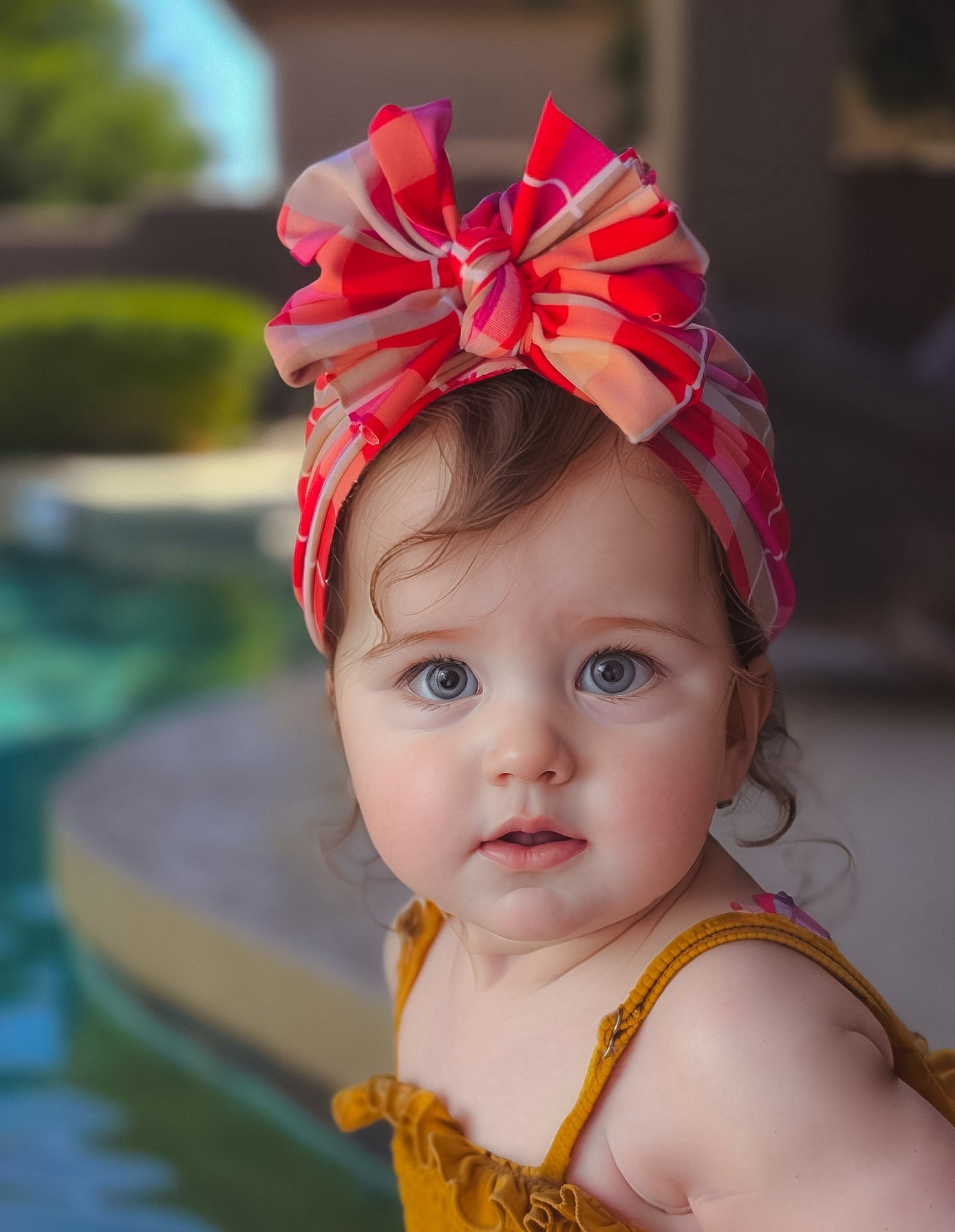 Renny | Sugar Plaid | Swim Headwrap