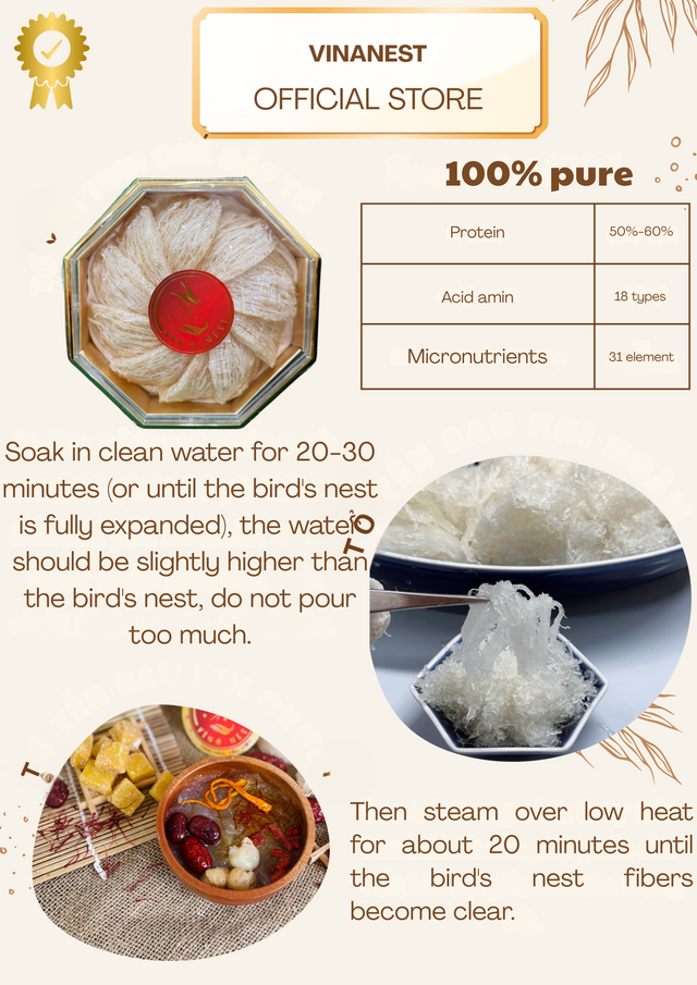 Tổ Yến Tinh Chế Sợi (Vinanest Simply Swift)