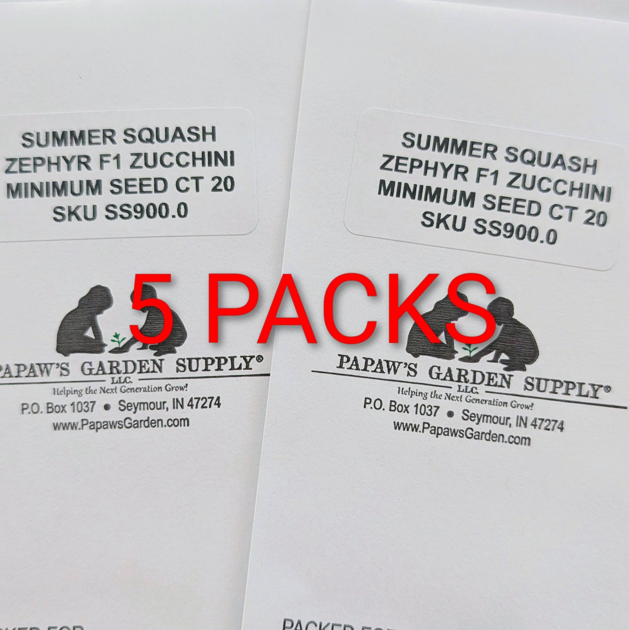 Zephyr Hybrid Zucchini Summer Squash Seeds