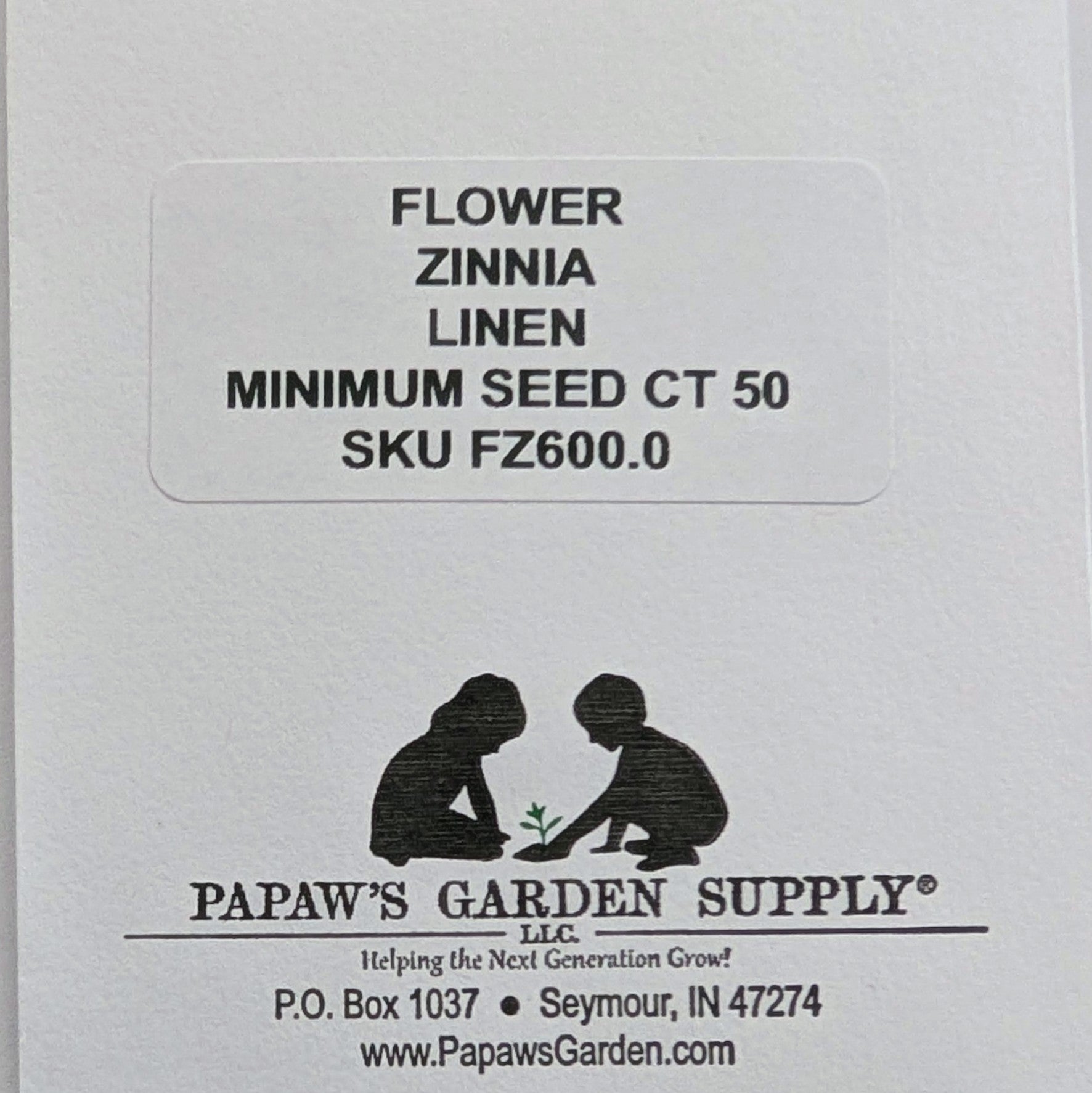 Linen Zinnia Seeds