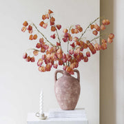 Wabi‑Sabi Ceramic Pot Vase – Minimalist Asian Home Decor