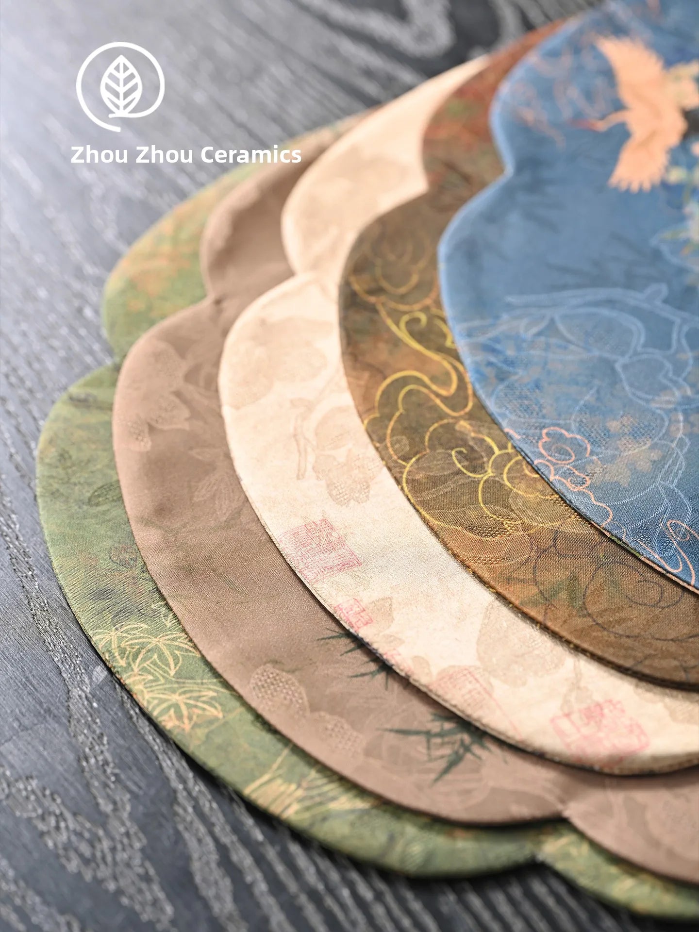 Handmade Chinese Zen Cloud Silk Tea Table Mat – Asian Home Decor