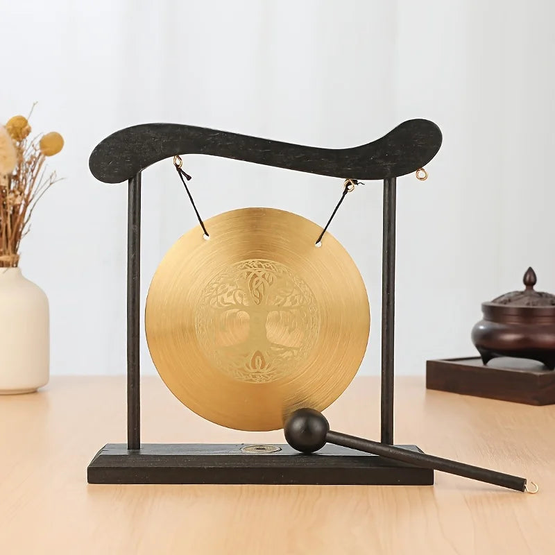Meditation Gong、Meditation Percussion Gong、Harmonious Brass Gong for Meditation and Sound Relaxation - Suitable for yoga、Home