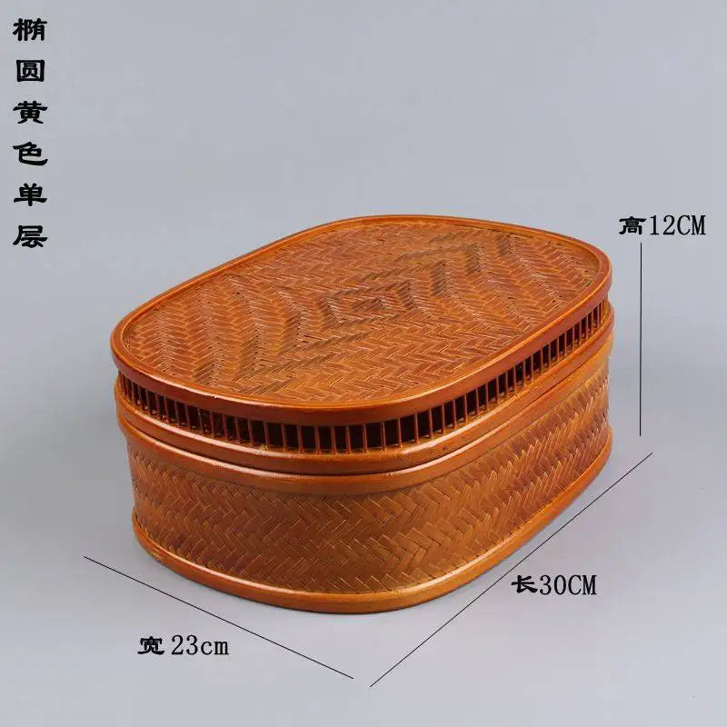 Bamboo & Lacquer Tea Set Storage Box – Chinese Tea Organizer