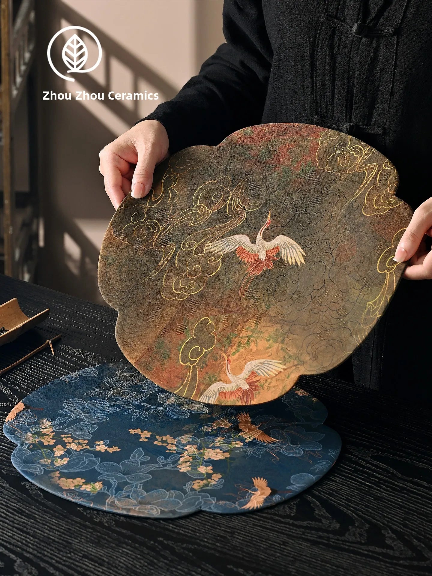 Handmade Chinese Zen Cloud Silk Tea Table Mat – Asian Home Decor