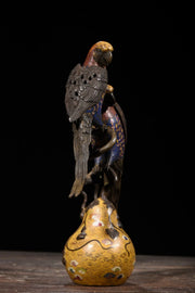 13" Bronze Cloisonné Parrot Gourd Incense Burner – Asian Home Decor