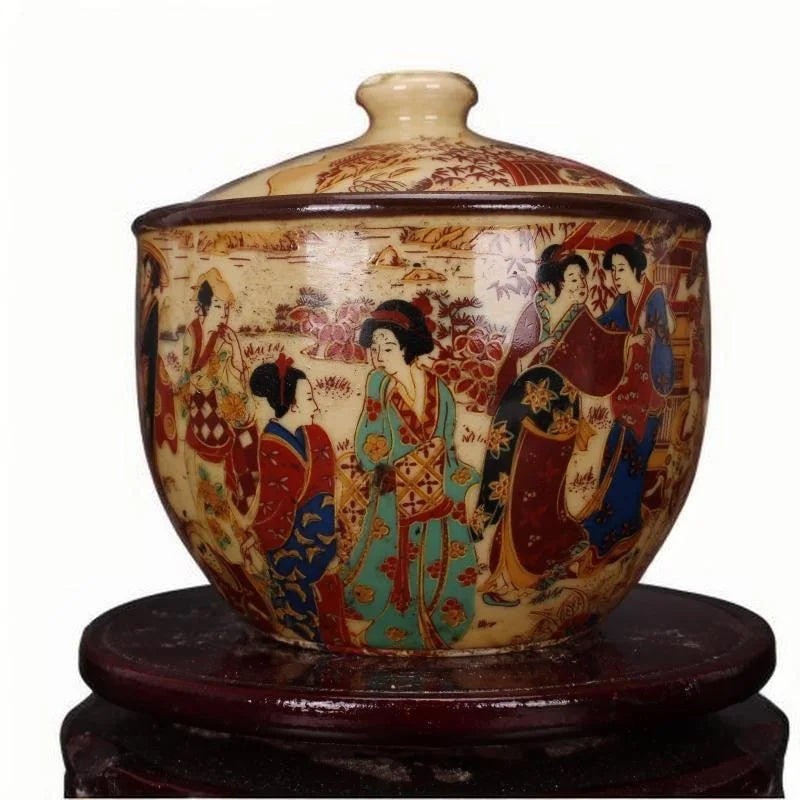 Qianlong Style Pink Tea Jar / Sugar Jar – Ceramic Asian Home Decor