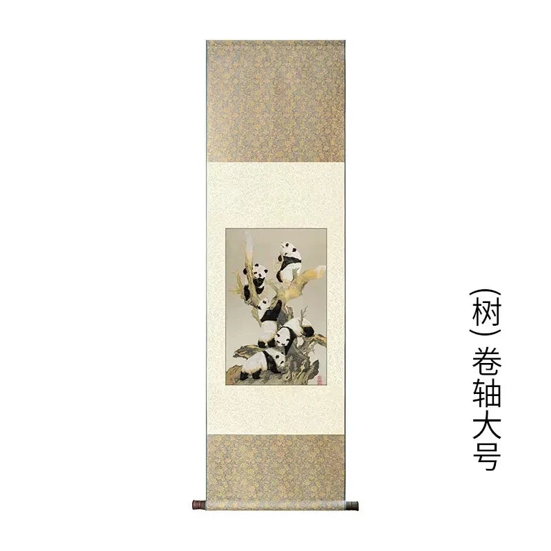 Shu Jiang Jin Yuan Silk Scroll – Framed Chinese Painting for Home Decor