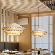 Japanese Chandelier with Warm Light