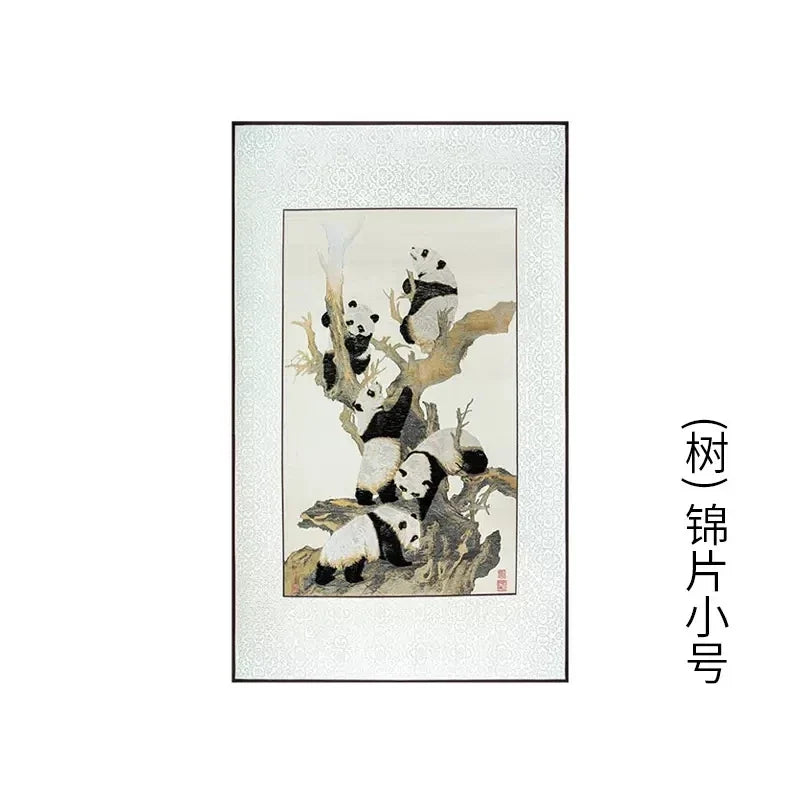 Shu Jiang Jin Yuan Silk Scroll – Framed Chinese Painting for Home Decor