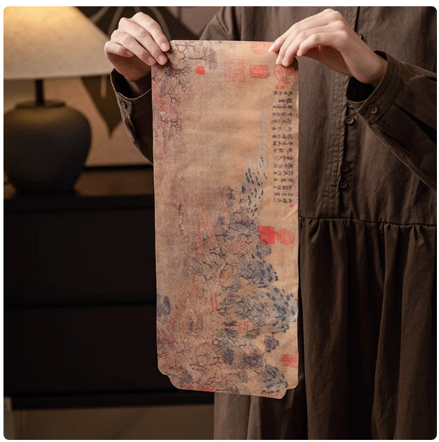 Peach Garden Notes Double-sided Tea Mat Chinese Zen