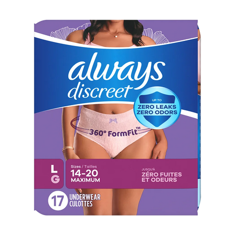 Always Discreet Maximum Protection Underwear for Women