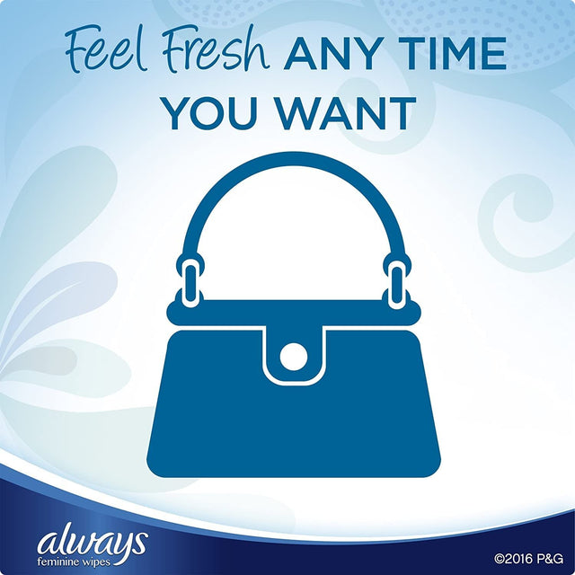 Always Feminine Wipes, Fresh & Clean, Soft Pack