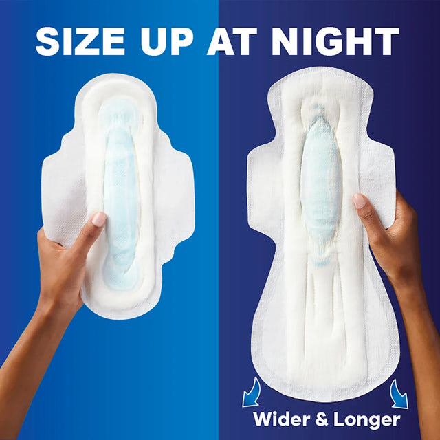 Always Maxi Size 3 Extra Long Super Pads with Wings, Unscented