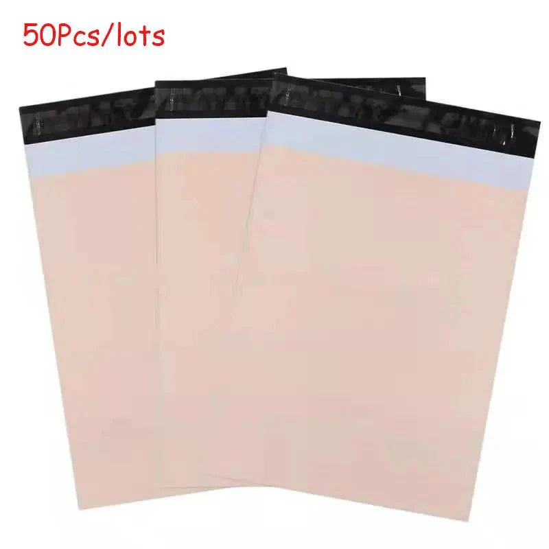 Apricot 50Pcs/lots Mailer Courier Bag Eco-Friendly Biodegradable Bags