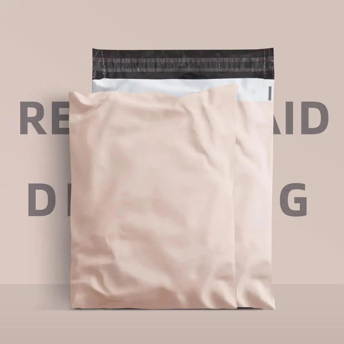 Apricot 50Pcs/lots Mailer Courier Bag Eco-Friendly Biodegradable Bags