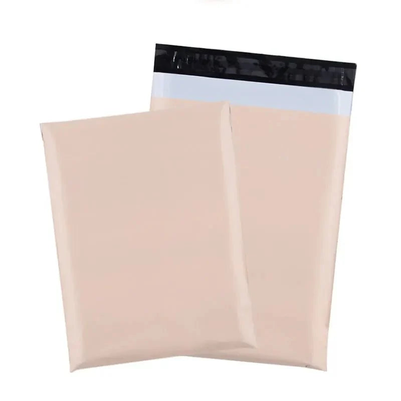Apricot 50Pcs/lots Mailer Courier Bag Eco-Friendly Biodegradable Bags