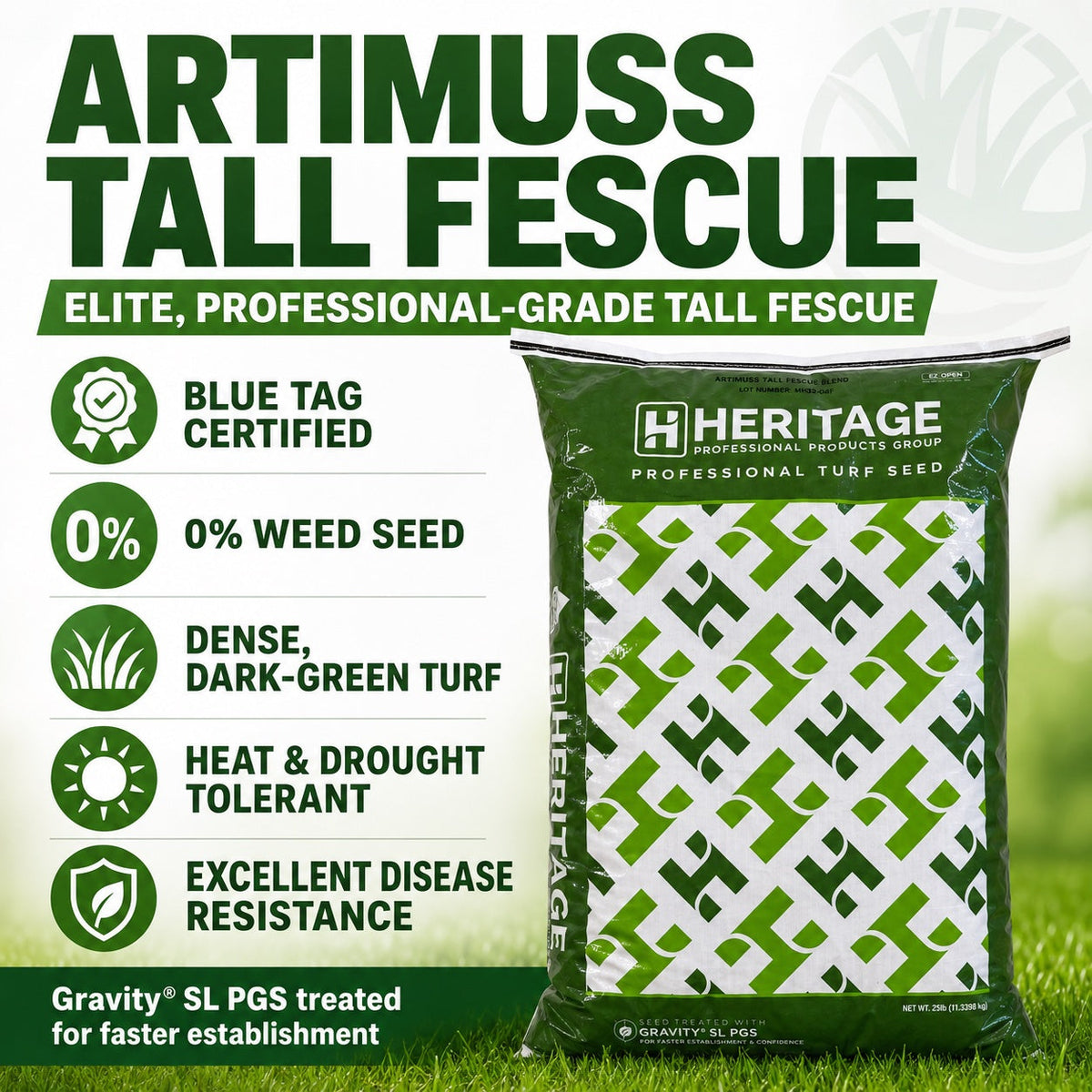Artimuss Tall Fescue Grass Seed