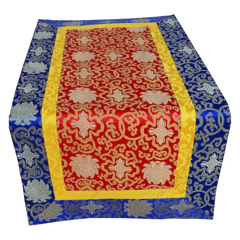Tibetan Buddhism Silk Tablecloth of High-Quality