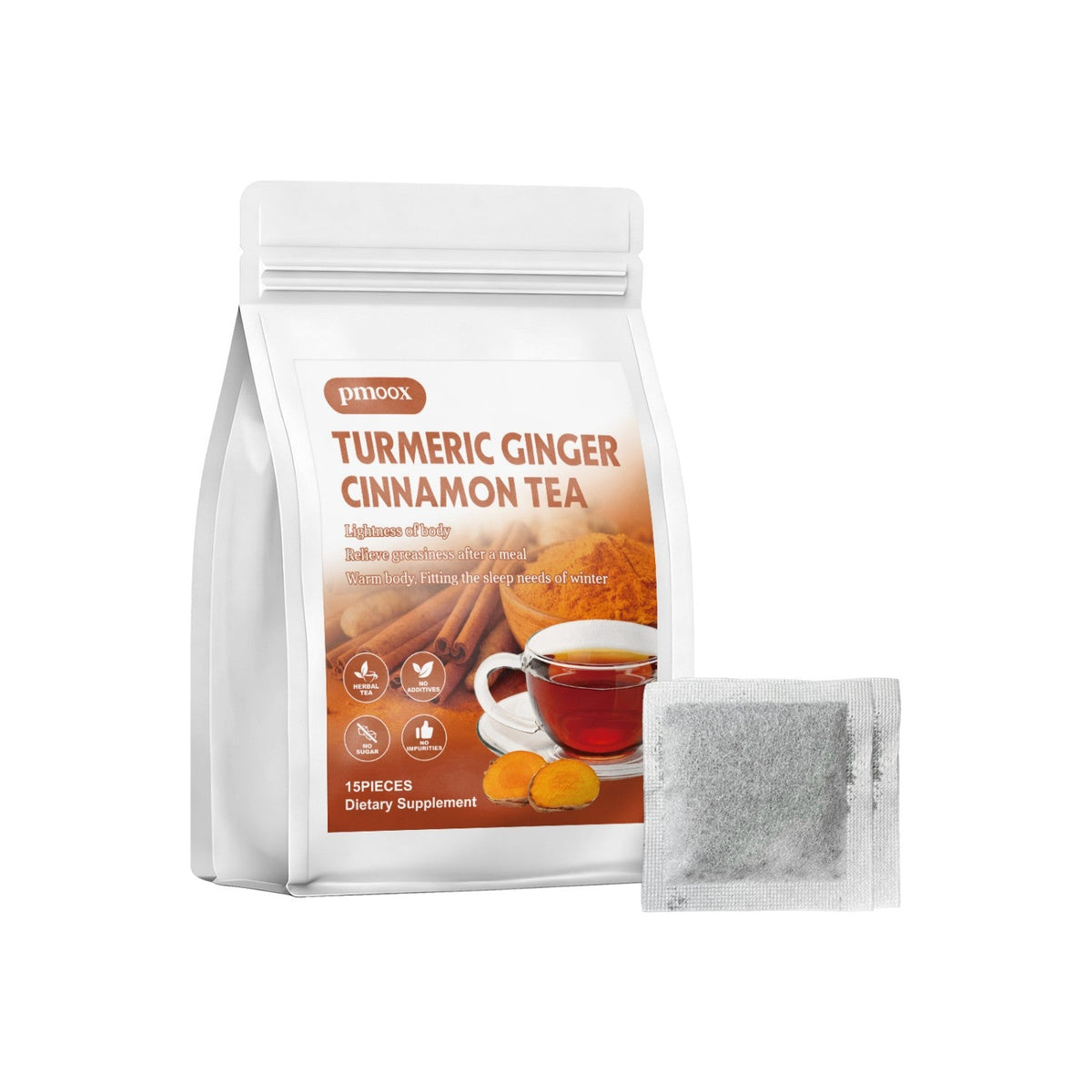 Turmeric Ginger Cinnamon Tea – Golden Anti-Dullness Herbal Blend