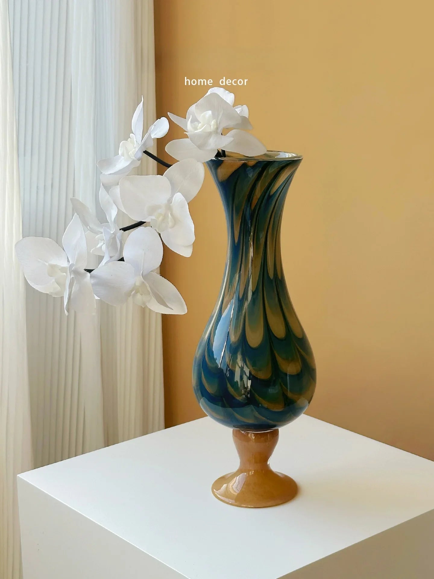 Luxury New Chinese Style Retro Glass Vase