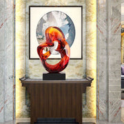 Transparent Resin Glass Art Sculpture – Modern Sculptural Ornament