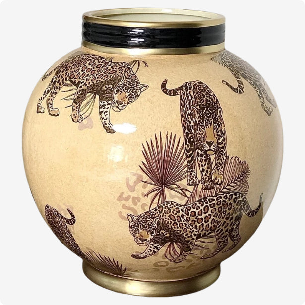 Yellow Orchid Fortune‑Bringing Vase – Treasure Basin Cornucopia