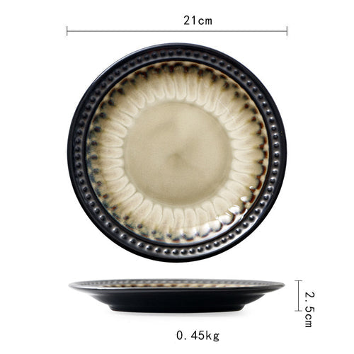 Vintage Japanese Style Ceramic Plates