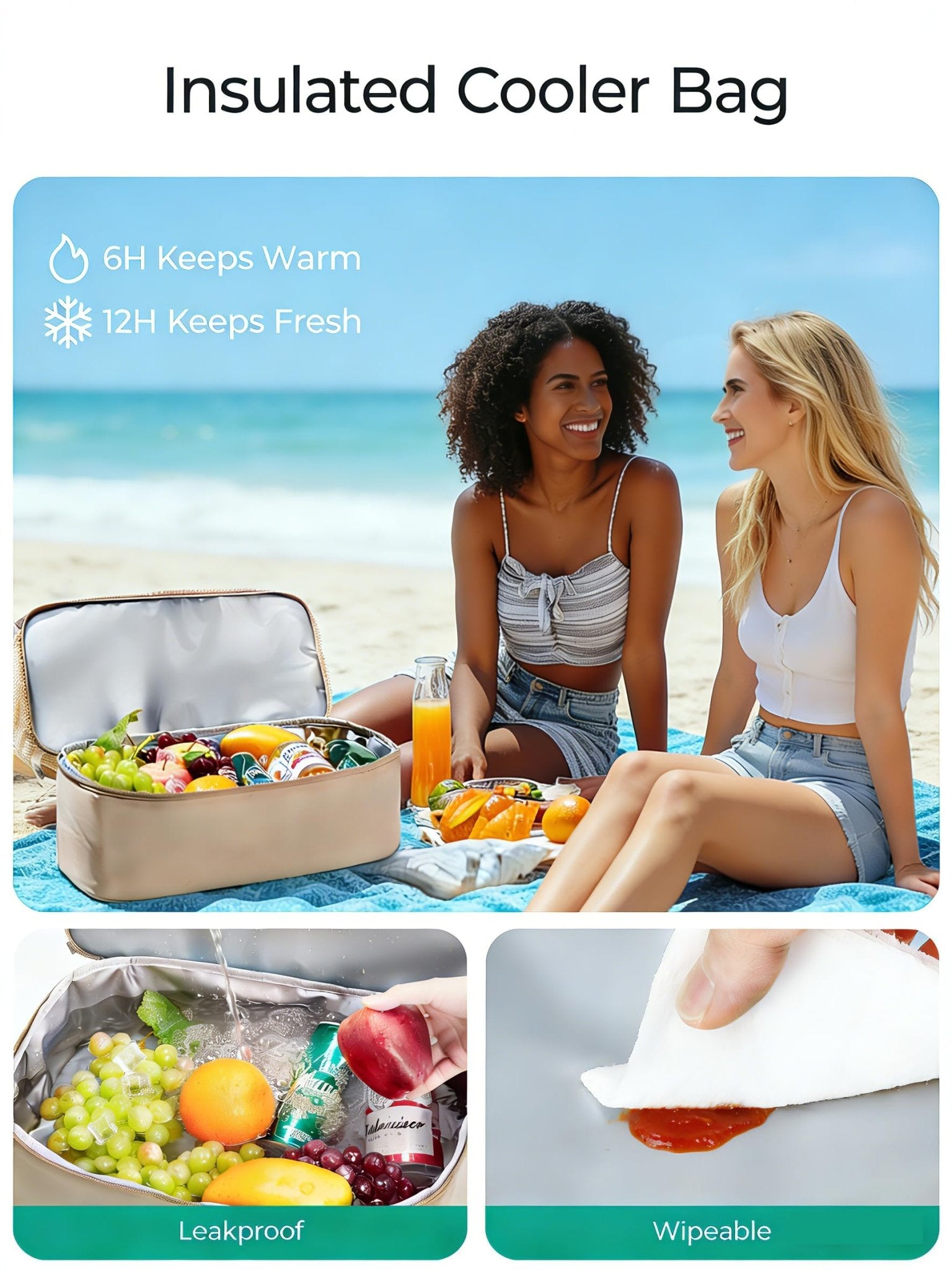 BAGSMART Beach Bag