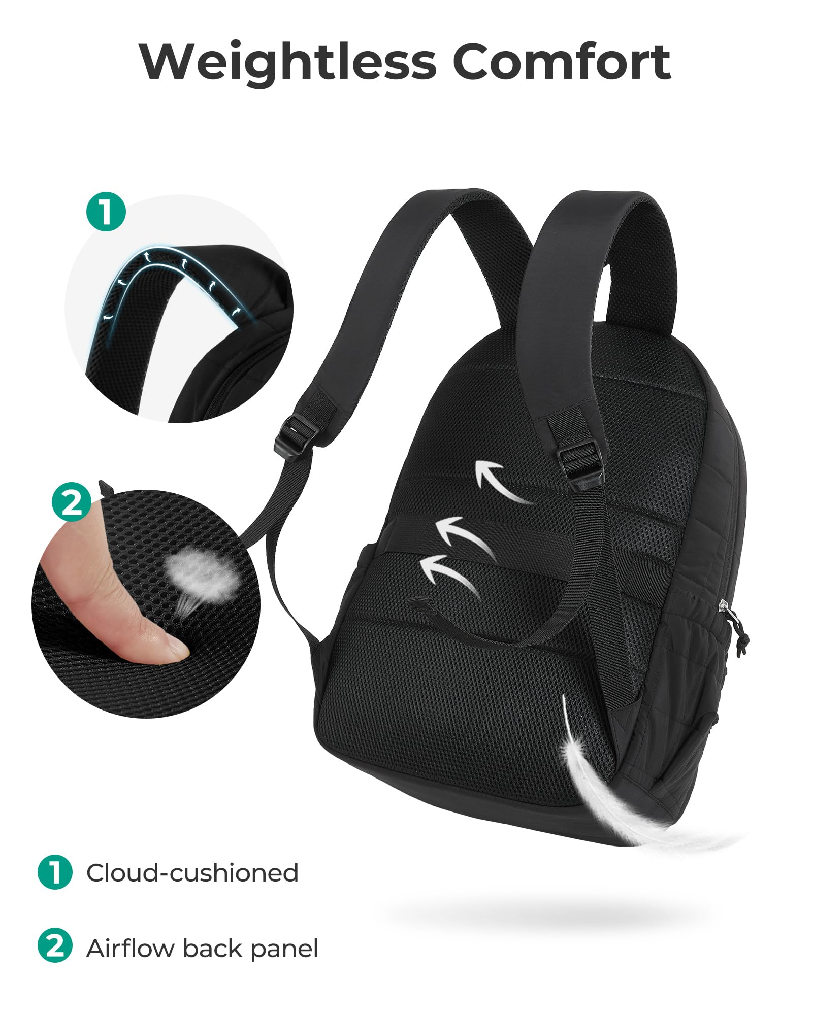 BAGSMART College Laptop Backpack
