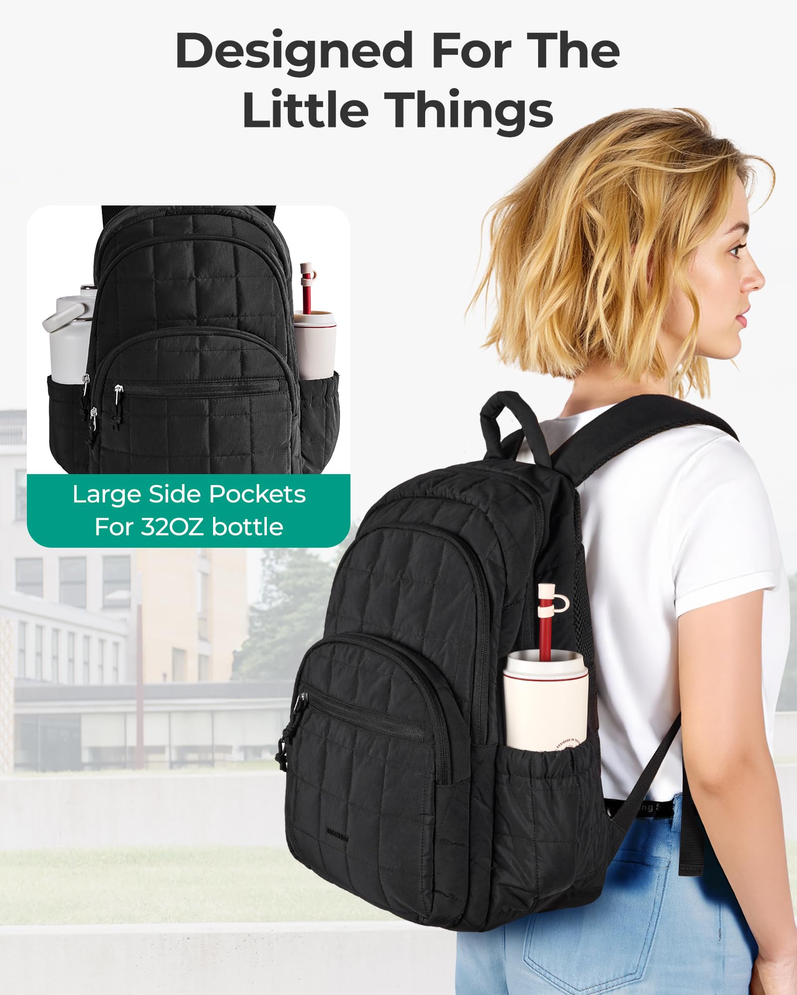 BAGSMART College Laptop Backpack