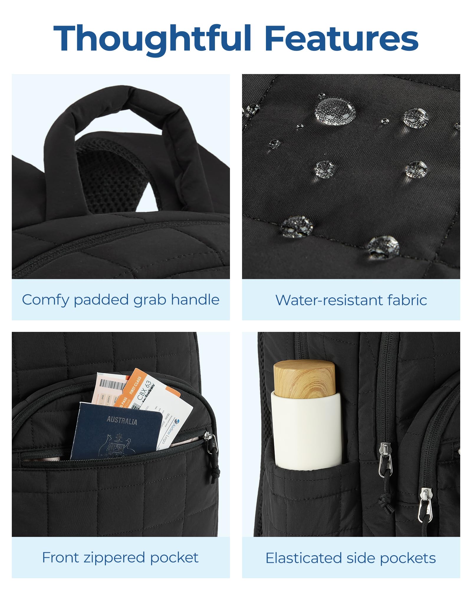 BAGSMART College Laptop Backpack