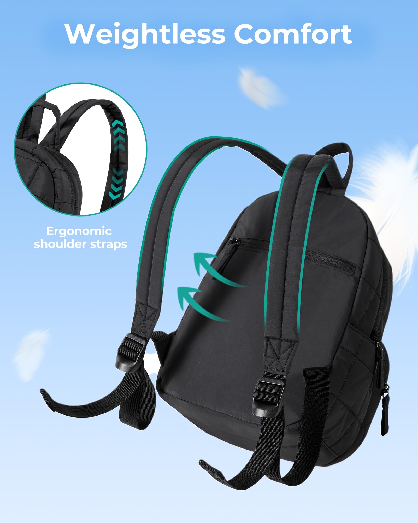 BAGSMART College Laptop Backpack