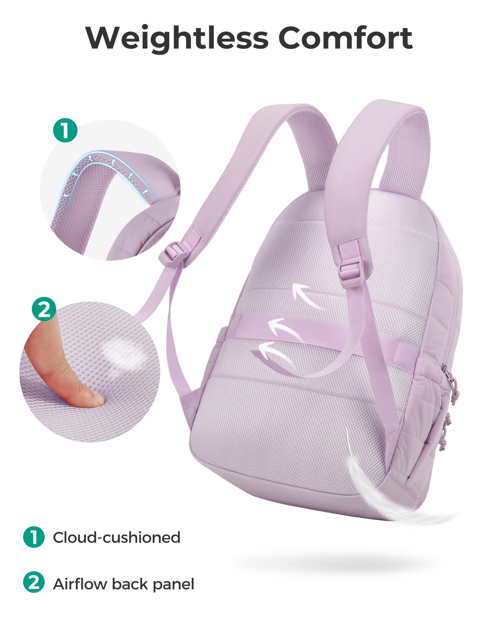 BAGSMART College Laptop Backpack