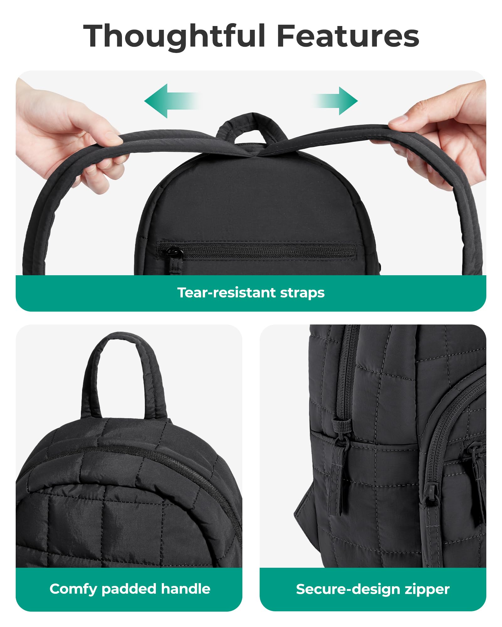 BAGSMART College Laptop Backpack