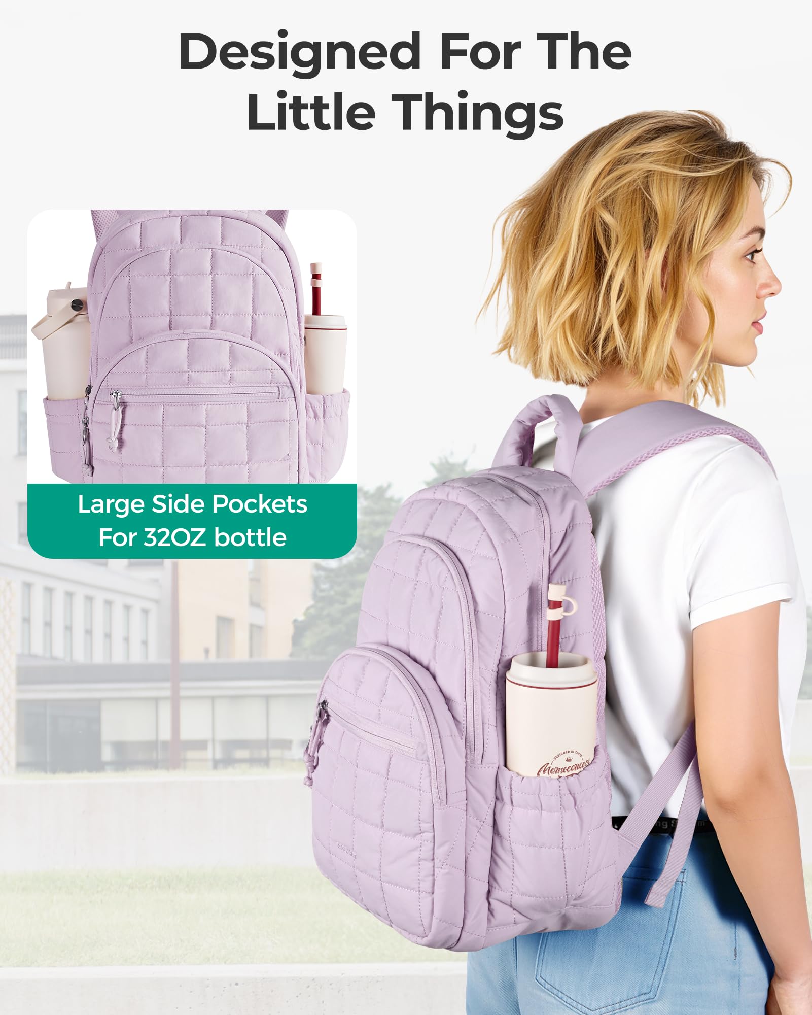 BAGSMART College Laptop Backpack