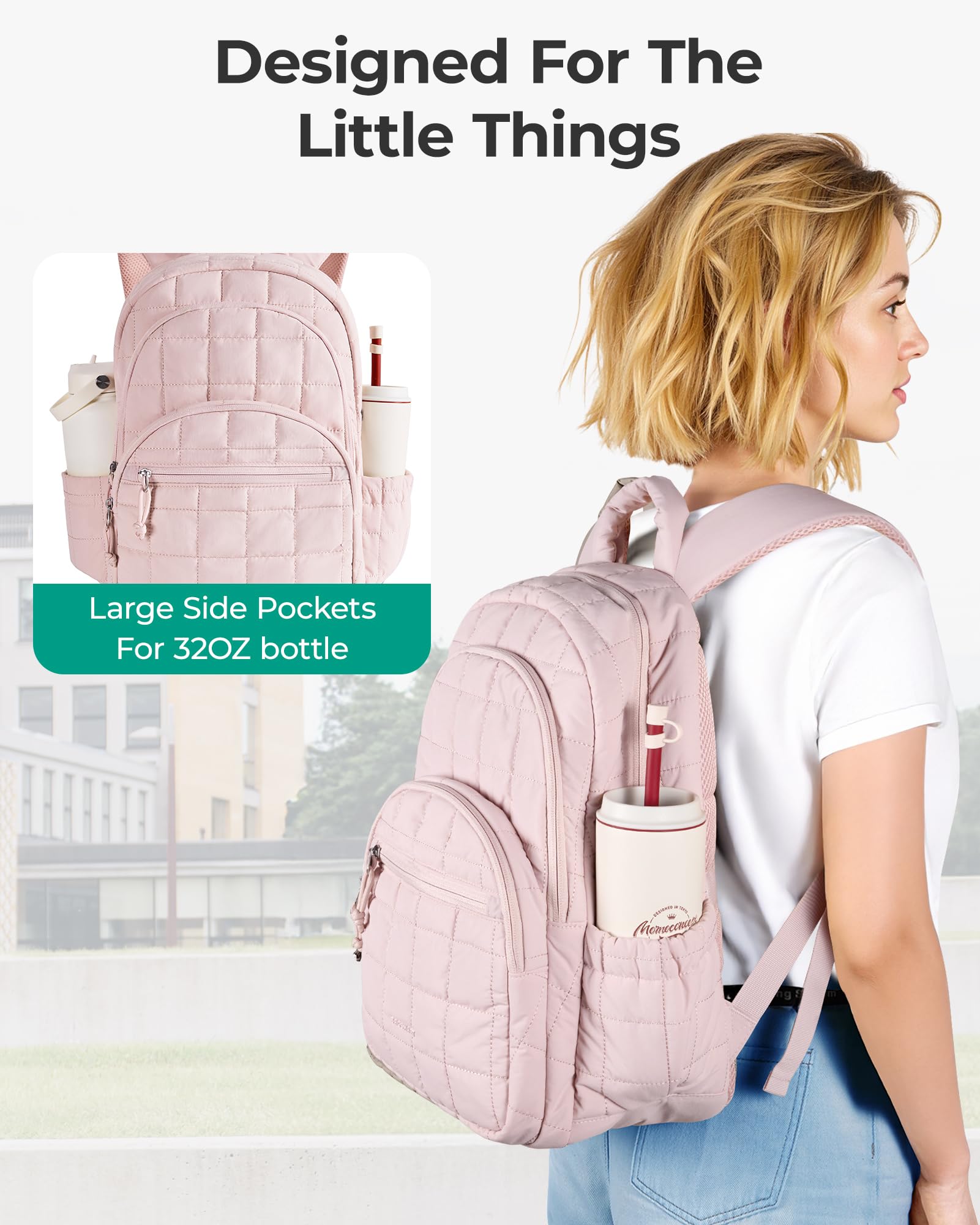 BAGSMART College Laptop Backpack