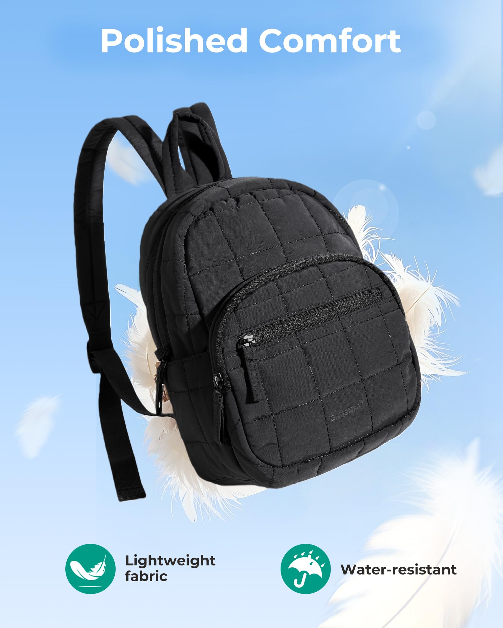 BAGSMART College Laptop Backpack