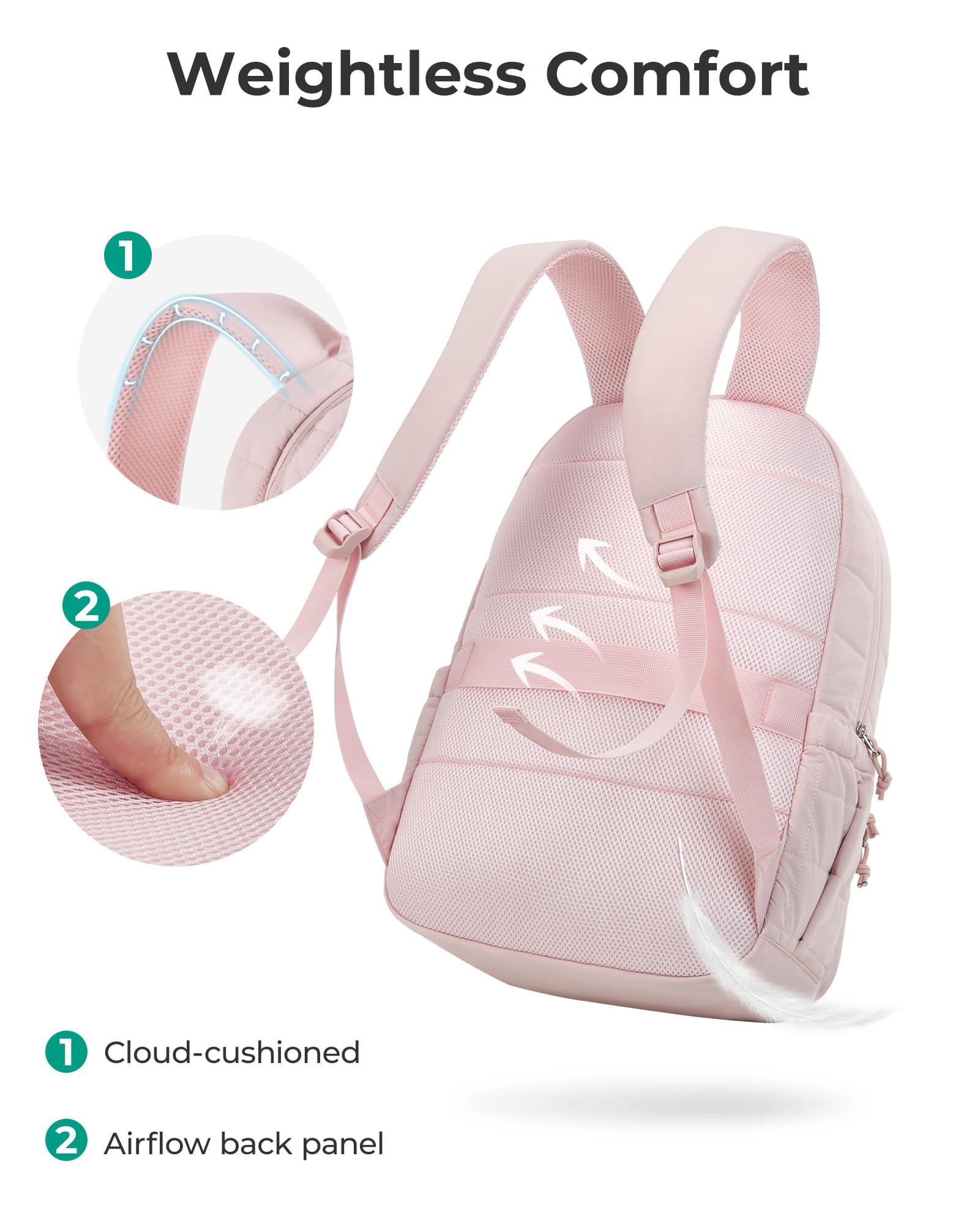 BAGSMART College Laptop Backpack