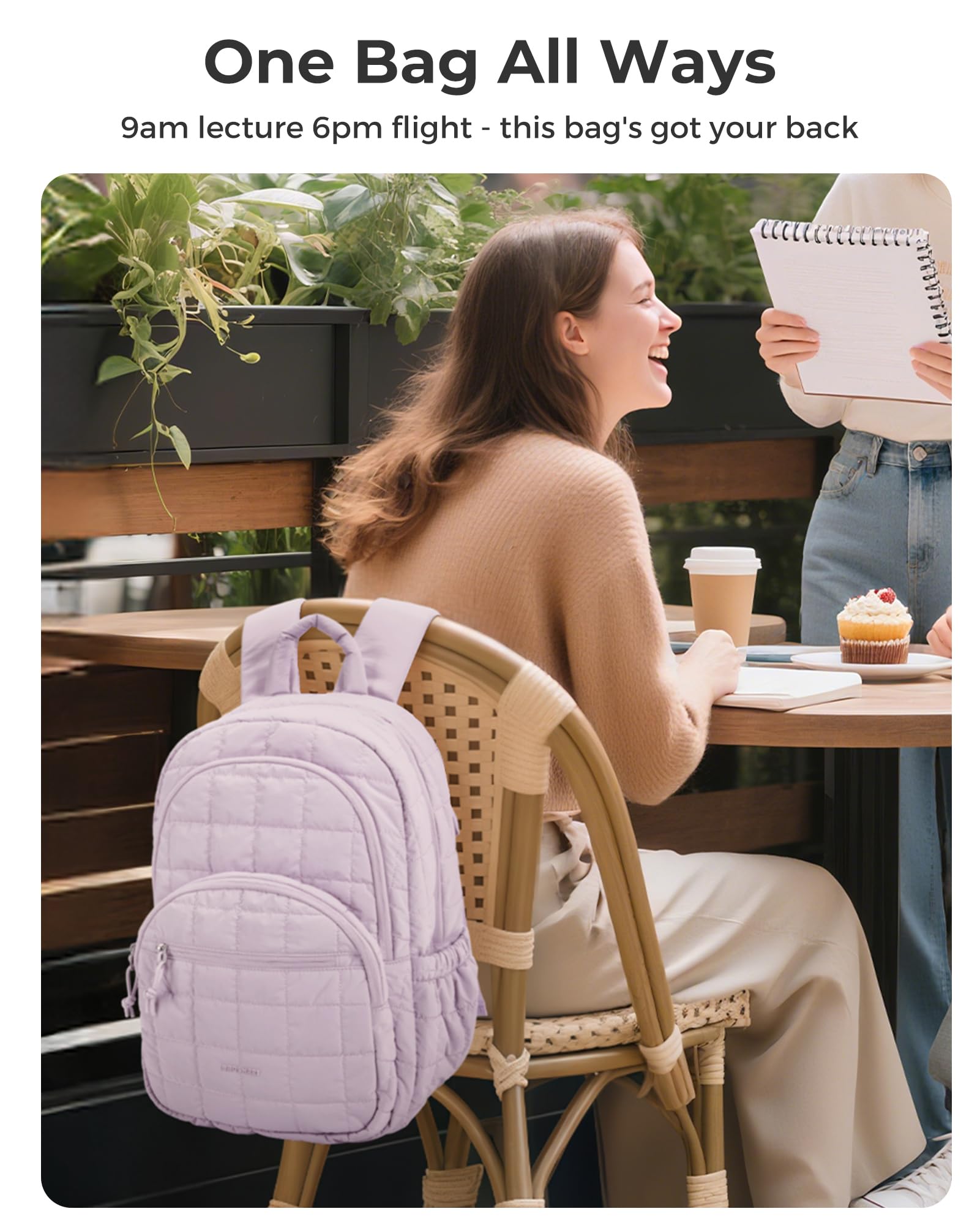 BAGSMART College Laptop Backpack
